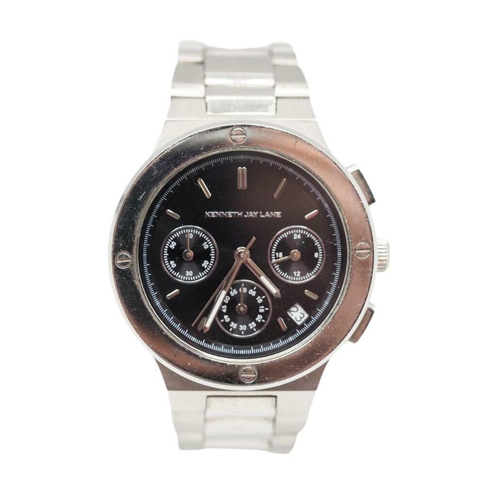 Kenneth Jay Lane Analog Quartz Ladies Wrist Watch Stainless Steel Chronograph